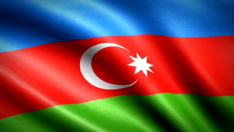 Bandera-de-Azerbaiyán.-Animación-bucle-sin-fisuras.-4K-Video-de-alta-definición