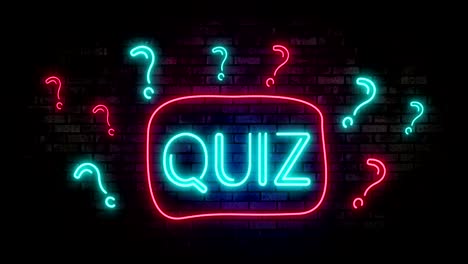 Neonlicht-auf-Mauer-Quiz