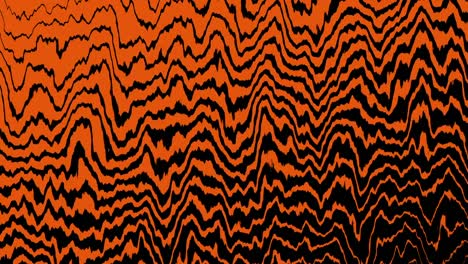 4-k-Orange-Tiger-Wave-Linie-Bewegung-Hintergrund,-nahtlose-Loop-Animation.