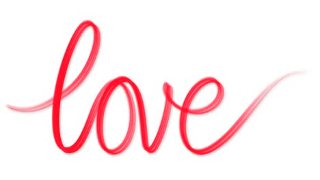 Word-love-written-red-on-white