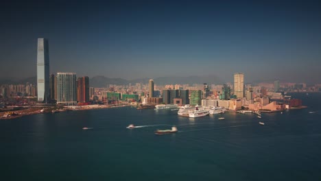 ciudad-luz-día-4-lapso-k-del-muelle-de-hong-kong-china