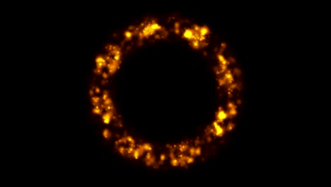 Orange-glowing-circle-ring-video-animation