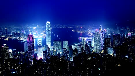 Hong-Kong-of-China.-Typical-Hong-Kong-Establishing-Shot-in-4K.-Zoom-Out-Shot.