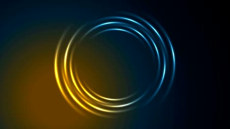 Glänzend-leuchtende-Neon-Kreis-wirbeln-Videoanimation