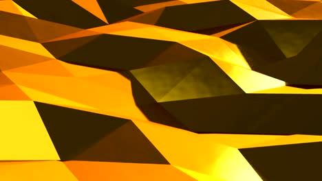 Abstract-gold-triangular-crystalline-background-animation.-Seamless-loop