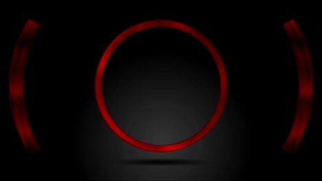 Abstract-red-glossy-metal-circle-video-animation