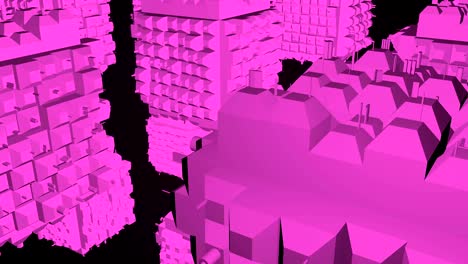 Superficie-de-cubos-de-greeble-abstractas-sobre-fondo-negro.-Render-3D