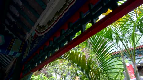 Slow-motion-of-Ancient-Temple-architecture---Won-tai-sin-temple:-Temple-Roof