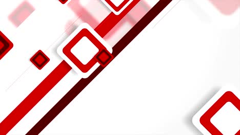 Abstract-white-and-red-tech-squares-video-animation