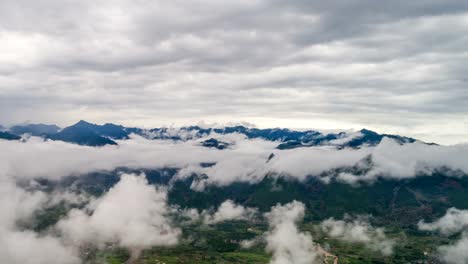 time-lapse-of-aerial-view-of-Karst-mountains.-Located-near-The-Ancient-Town-of-Xingping,-Yangshuo-County,-Guilin-City,-Guangxi-Province,-China.