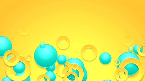 Abstract-turquoise-and-orange-circles-video-animation