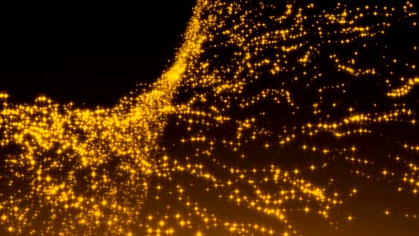 Luxuriöse-glitzernde-Goldpartikel-Welle-Hintergrund