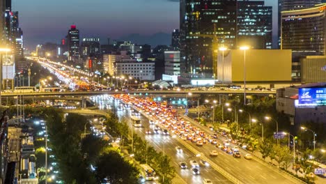 Beijing-Verkehr-Zeitraffer