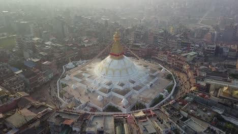 Stupa-Bodhnath-Kathmandu,-Nepal---October-26,-2017