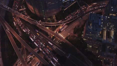 Aerial-view-footage-of-Kowloon-District-in-Hong-Kong