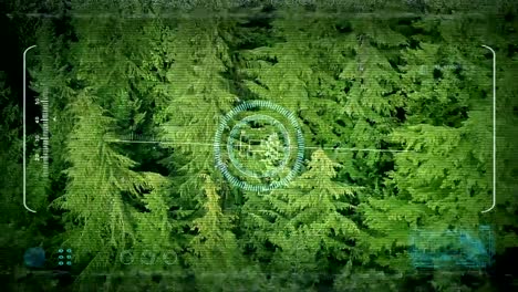 Drone-POV-Aerial-Above-Forest-Trees