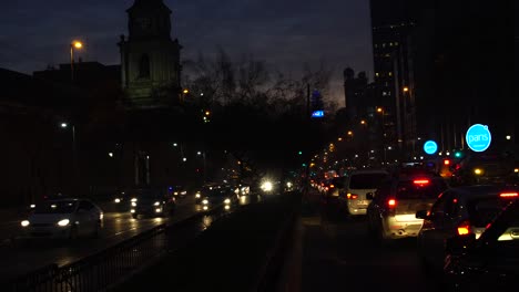 Traffic-on-Santiago,-Chile