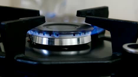 Burning-natural-gas-on-the-gas-burner.