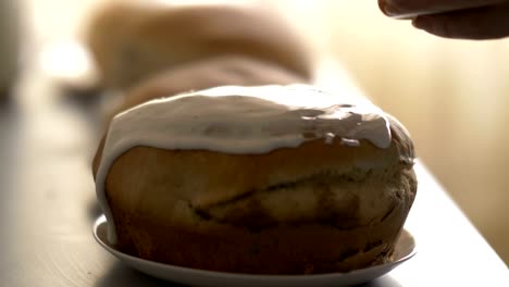 Easter-cakes,-cooking-dough,-mixing-the-dough-by-hand