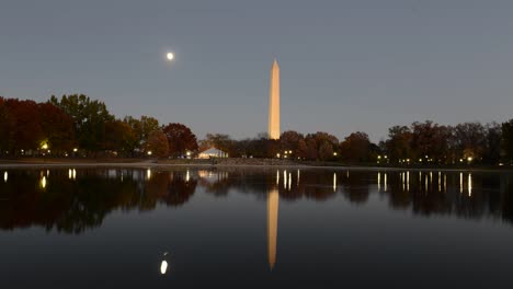 Timelapse-del-cielo-y-las-nubes-en-Washington-DC,-Estados-Unidos