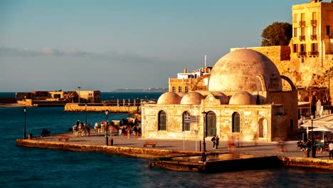 Chania-Promenade,-Crete,-Greece