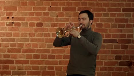 Musician-playing-the-trumpet