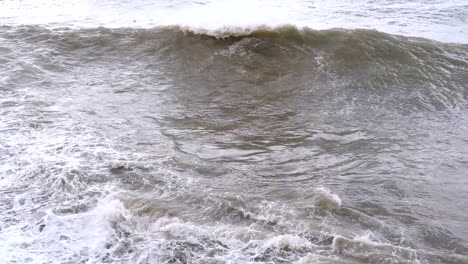 Storm-on-the-Sea.-Huge-Waves-are-Crashing-and-Spraying-on-the-Shore.-Slow-Motion