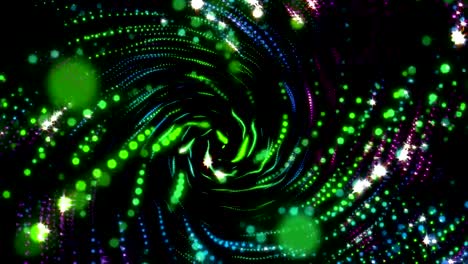 Rotating-beautiful-glow-colorful-dots-in-lines-4K.