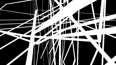 Gráficos-de-movimiento-en-fondo-negro-con-criss-cross-líneas-blancas