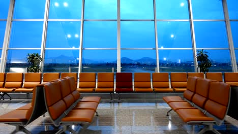 Empty-passenger-hall-in-an-airport