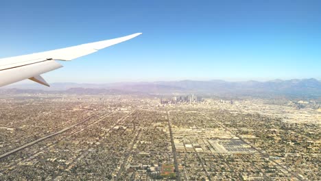 Vista-aérea-de-la-ciudad-de-Los-Angeles-en-California-en-4-k-lenta