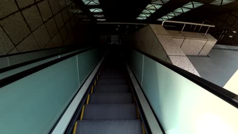 Standing-on-escalator-in-department-store.-Shooting-with-gopro-and-3-Axis-Gimbal.-Point-of-View.