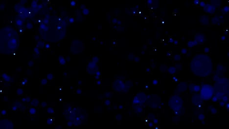 Blau-gefärbt-suchen-Partikelkinematik-mit-Turbulenzen-Bewegung-Richtung-Kamera-mit-flachen-Dof-auf-schwarzem-Hintergrund