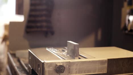 CNC-milling-machine-with-water-cooling-at-work