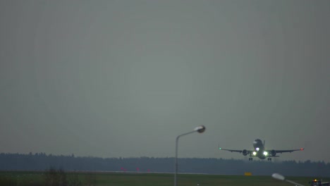 Airplane-Taking-Off-On-Runway-Of-Airport