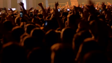 Multitud-de-aficionados-disfrutando-el-concierto-de-la-banda-de-música-favorita