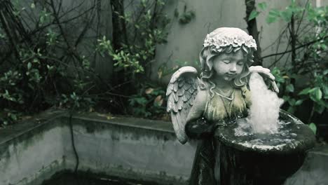 Angel-statue-at-the-backyard-garden-with-4k-resolution.