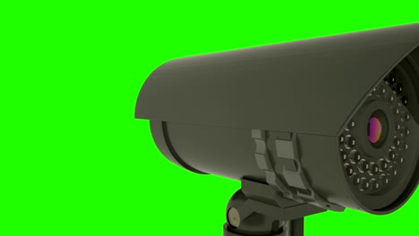 Modern-rotating-CCTV-security-camera,-3D-rendering-background