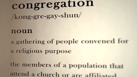 Congregation-Definition