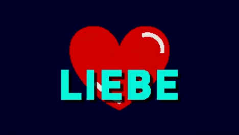 Herz-und-Liebe-Retro-Stil