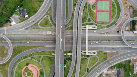 Aerial-view-of-highway-interchange