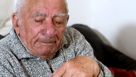 Sad-depressed-and-lonely-old-man:-upset-elderly-man