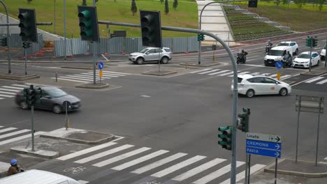 Italy-day-time-milan-modern-city-traffic-crossroad-panorama-4k