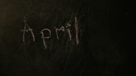 black-Chalkboard-month-April-text