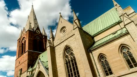 Iglesia-de-St-Nicholas-tiempo-lapso-Örebro-Suecia