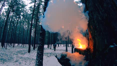 Explosion-von-einem-chinesischen-Feuer-Cracker-Petard-in-Slow-motion