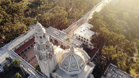 Arquitectura-en-el-Parque-balboa-en-San-Diego,-California