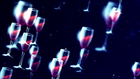 HD-Loopable-Background-with-nice-flying-wineglass