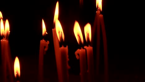 Candles-burn-in-Orthodox-church-during-Easter-holliday