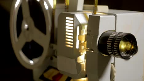 Vintage-movie-projector-working